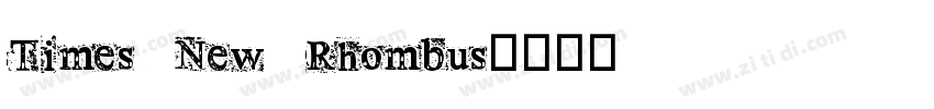 Times New Rhombus字体转换
